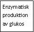 Text Box: Enzymatisk produktion av glukos