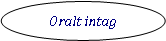 Oval: Oralt intag