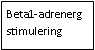Text Box: Beta1-adrenerg stimulering
